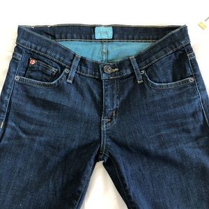 Hudson dark wash skinny jeans